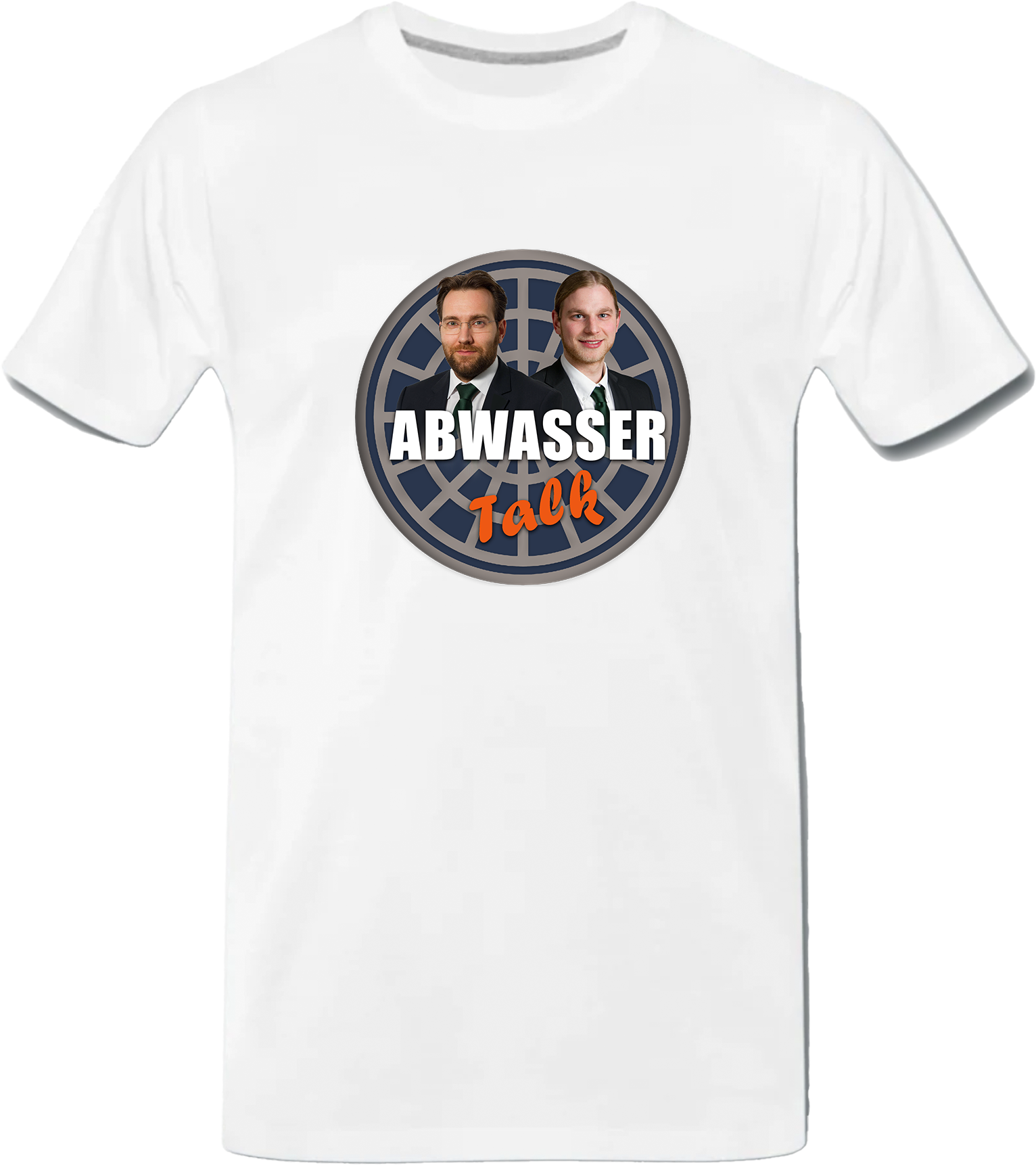 ABWASSERTALK Arbeits-T-Shirt  - white
